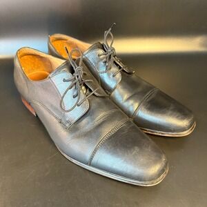 Florsheim Leather Dress Shoes Oxford Lace Up Business‎ Casual Black 10D